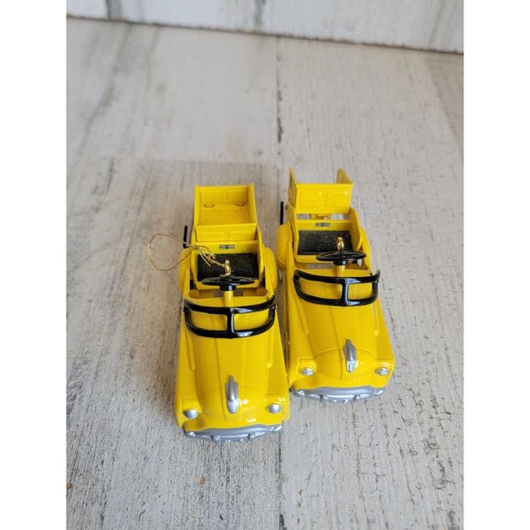 Hallmark 1997 Murray dump truck yellow ornament Xmas set - Picture 4 of 7